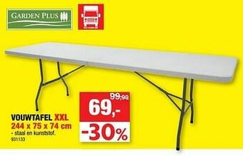 Hubo Vouwtafel xxl aanbieding