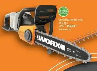 Brico Worx kettingzaag wg384e.9 aanbieding
