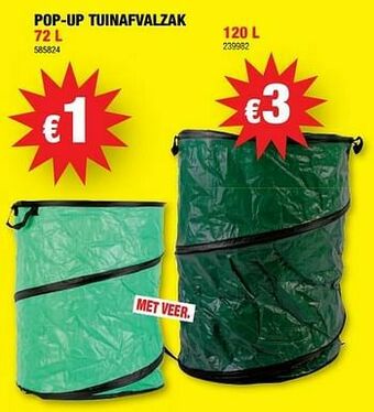 Pop-up tuinafvalzak