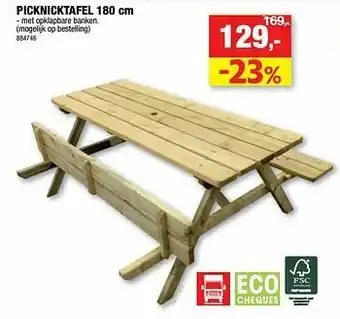 Hubo Picknicktafel aanbieding