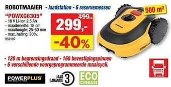 Hubo Powerplus robotmaaier powxg6305 aanbieding