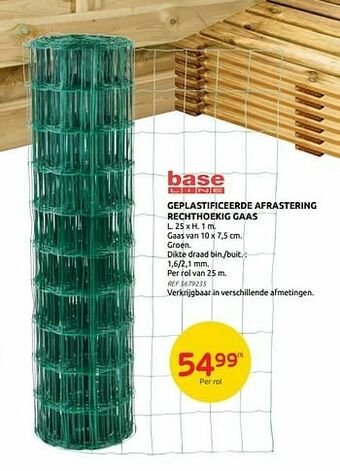 Brico Geplastificeerde afrastering rechthoekig gaas aanbieding