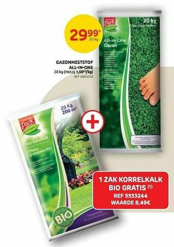 Brico Gazonmeststof all-in-one aanbieding