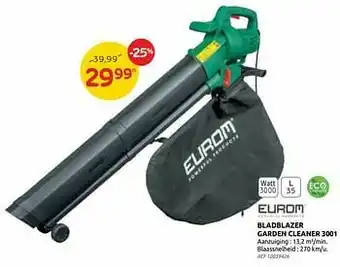 Brico Eurom bladblazer garden cleaner 3001 aanbieding