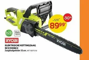 Brico Ryobi Elektrische kettingzaag rcs1935bc2 aanbieding