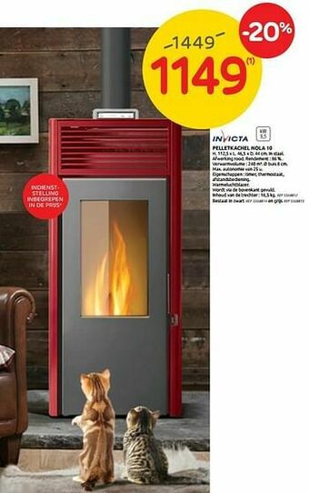 Brico Pelletkachel nola 10 aanbieding