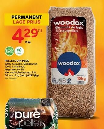 Brico Pellets din plus aanbieding