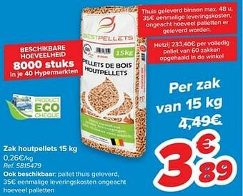 Zak houtpellets