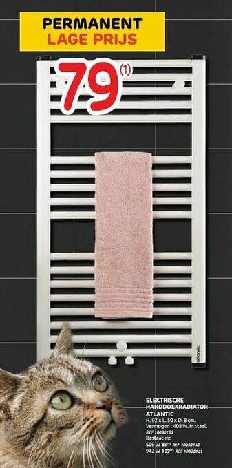 Brico Elektrische handdoekradiator atlantic aanbieding