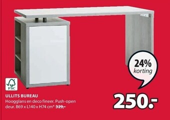 Jysk Ullits bureau aanbieding