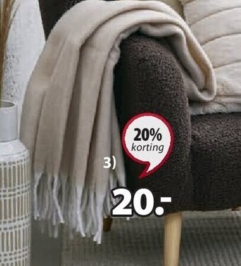 Jysk Tusenfryd plaid aanbieding