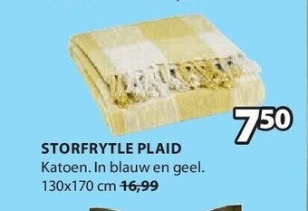 Jysk Storfrytle plaid aanbieding