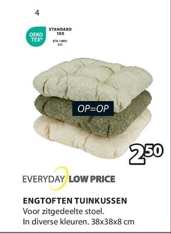 Jysk Engtoften tuinkussen aanbieding