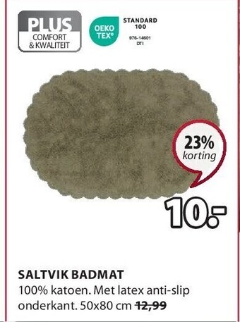 Jysk Saltvik badmat aanbieding