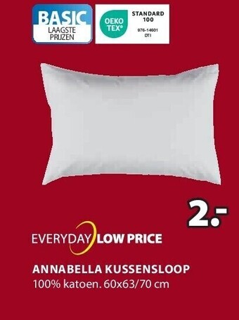 Jysk Annabella kussensloop aanbieding