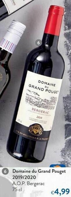 Domaine du grand pouget 2019-2020 a.o.p. bergerac