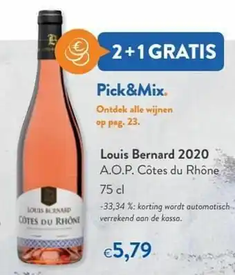 OKay Louis bernard 2020 a.o.p. côtes du rhône aanbieding