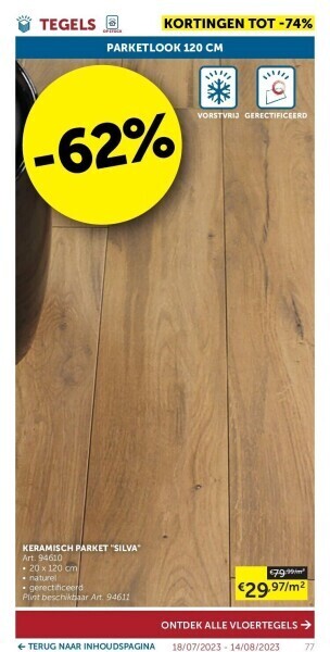 Keramisch parket silva
