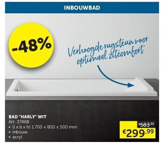 Zelfbouwmarkt Bad harly wit aanbieding