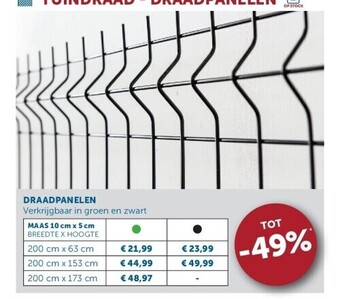 Zelfbouwmarkt Draadpanelen aanbieding