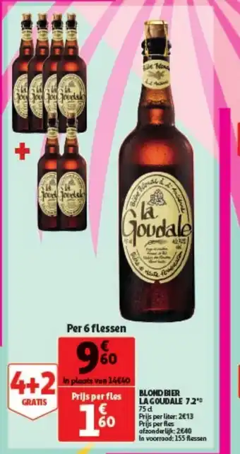 Blond bier la goudale 7.2 75cl