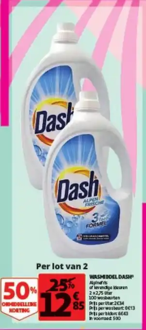 Auchan Wasmiddel dash aanbieding