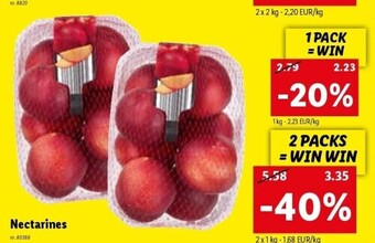 Lidl Nectarines aanbieding