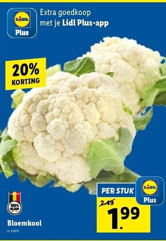 Lidl Bloemkool aanbieding