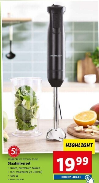 Lidl Staafmixerset aanbieding