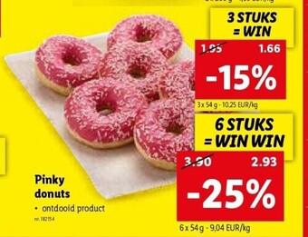 Lidl Pinky donuts aanbieding