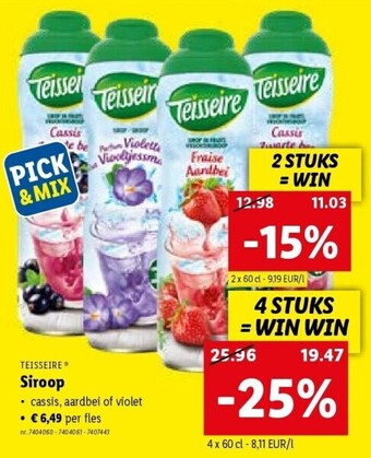 Lidl Siroop aanbieding