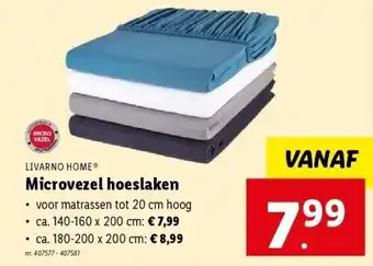 Lidl Microvezel hoeslaken aanbieding