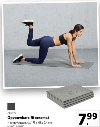 Lidl Opvouwbare fitnessmat aanbieding