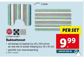 Lidl Badmattenset aanbieding