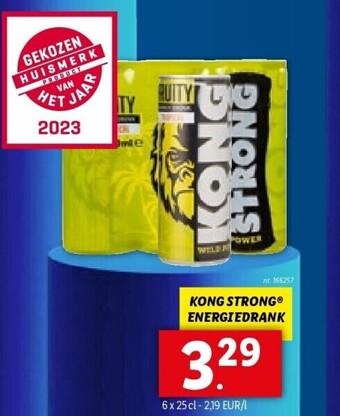 Lidl KONG STRONGⓇ ENERGIEDRANK 6 x 25cl aanbieding