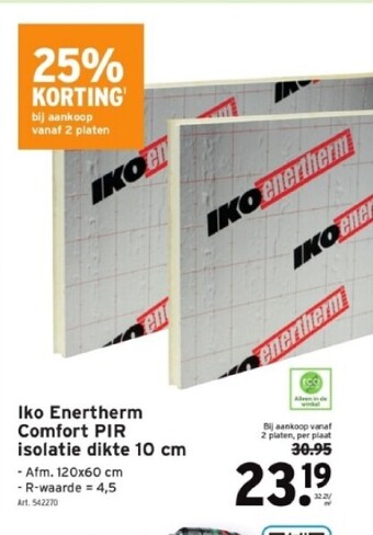 GAMMA Iko enertherm comfort pir isolatie dikte 10 cm aanbieding