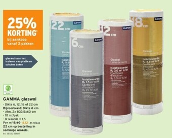 GAMMA Gamma glaswol aanbieding