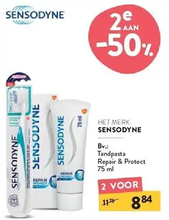 Di Sensodyne tandpasta repair & protect 75 ml aanbieding