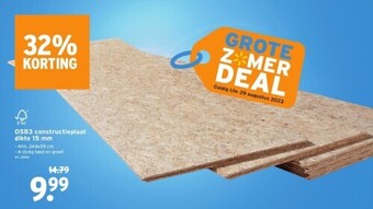 GAMMA Osb3 constructieplaat dikte 15 mm aanbieding