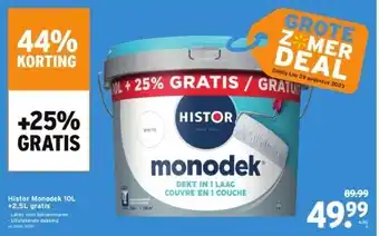 GAMMA Histor monodek 10l +2,5l gratis aanbieding