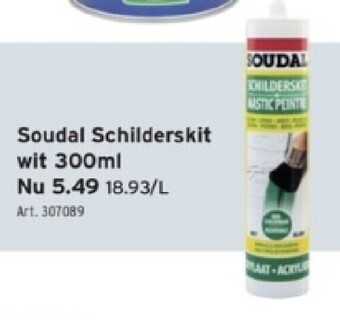 GAMMA Soudal schilderskit wit 300ml aanbieding