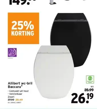 GAMMA Allibert wc-bril baccara' aanbieding