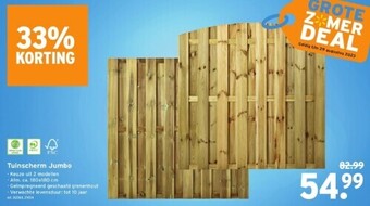 GAMMA Tuinscherm jumbo aanbieding