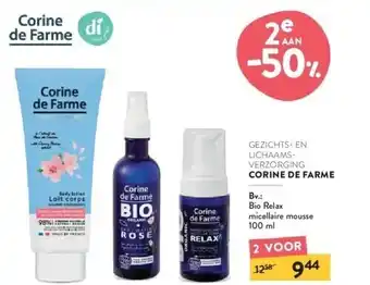 Corine de farme bio relax micellaire mousse 100 ml