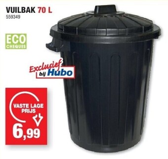 Hubo Vuilbak 70 l aanbieding