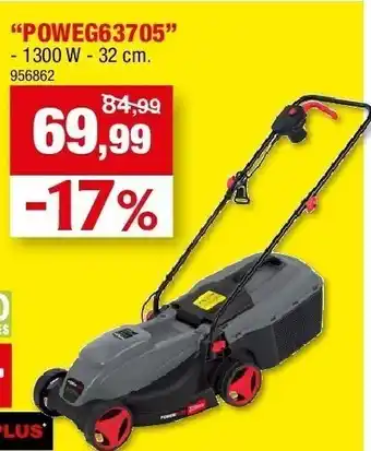 Hubo Elektrische maaier “poweg63705” aanbieding