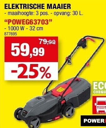 Hubo Elektrische maaier aanbieding