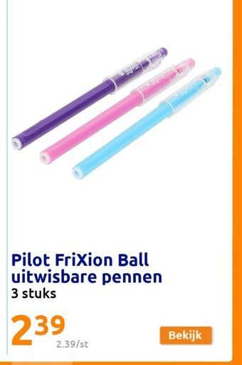Pilot FriXion Ball uitwisbare pennen