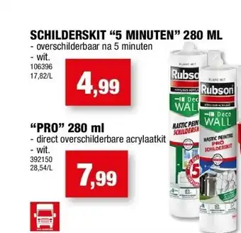 Hubo Schilderskit “5 minuten” 280 ml aanbieding
