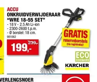 Hubo Onkruidverwijderaar “wre 18-55 set” aanbieding